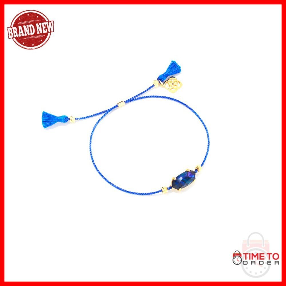 Gold Plated Cord Friendship Bracelet with Lobster Claw Clasp